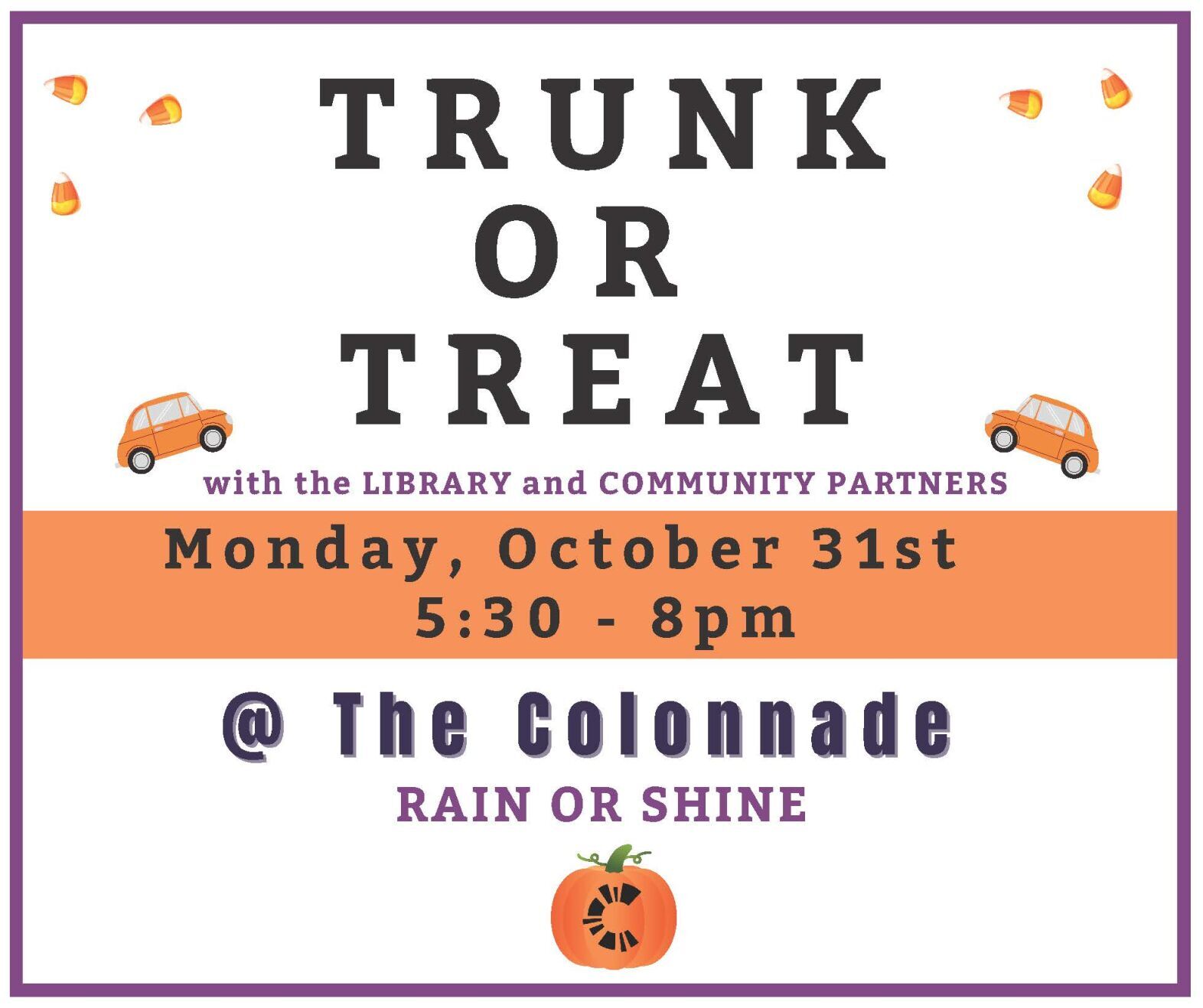 Catoosa Count Library announces 2022 Trunk or Treat